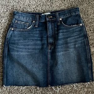 Madewell denim skirt